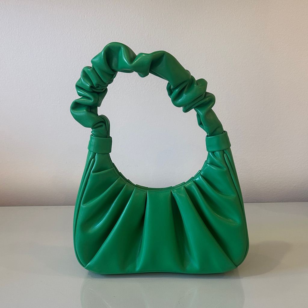 Jw Pei Gabbi Ruched Hobo Handbag - Grass Green